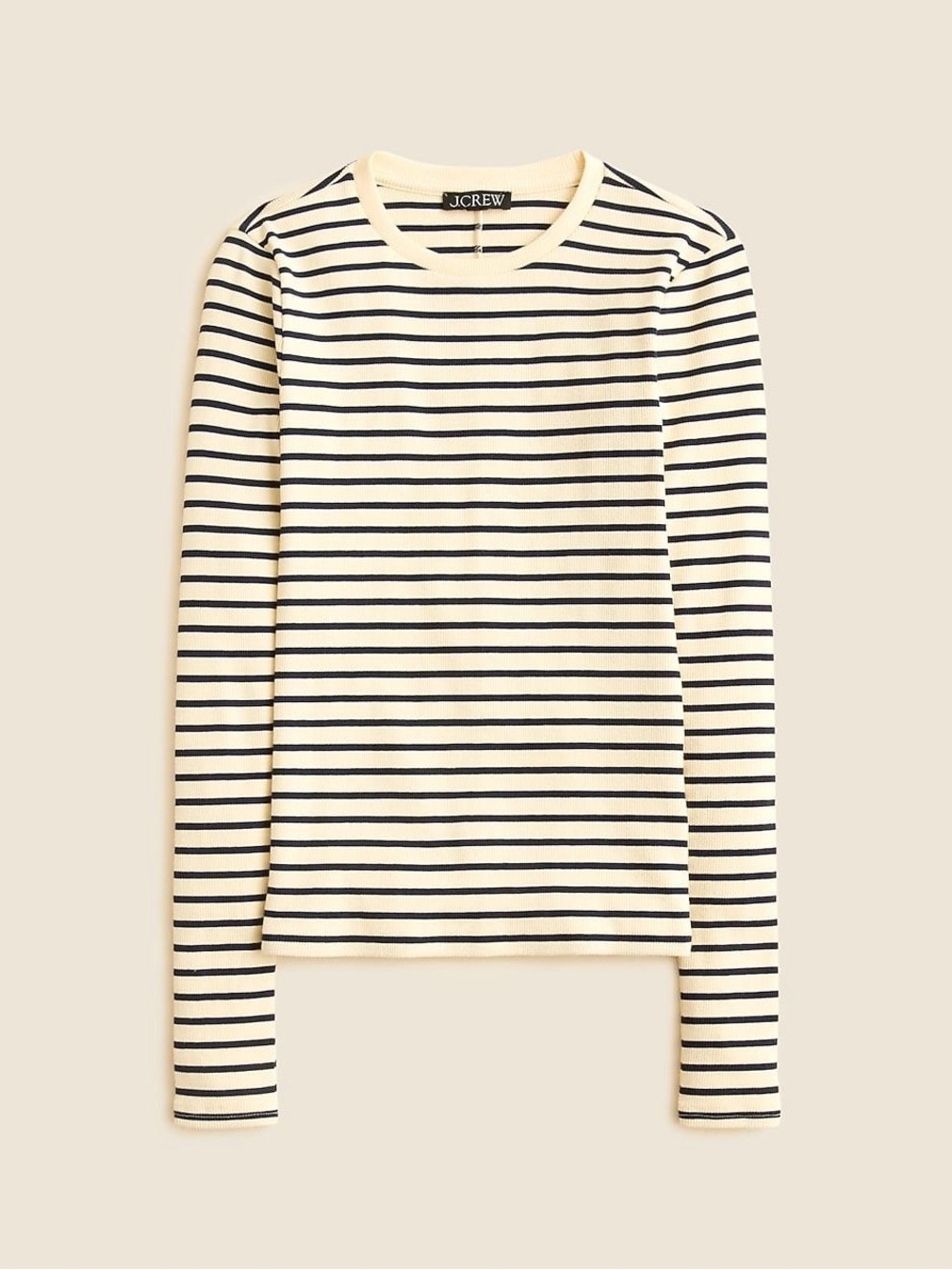 J. Crew Perfect rib long-sleeve T-shirt in stripe